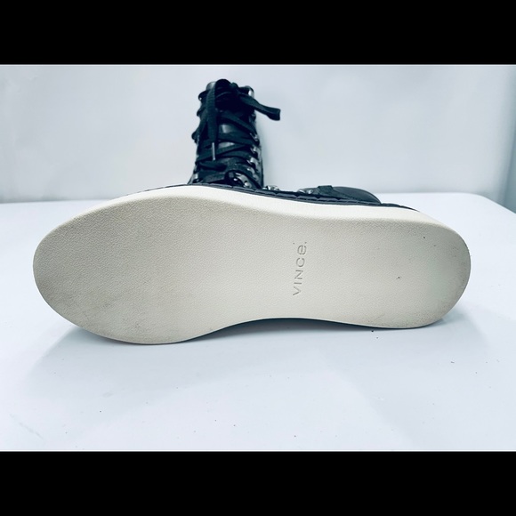 Ladies Vince Leather High Tops - Picture 3 of 8